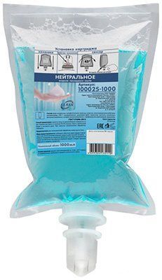 Мыло жидкое нейтральное пенящееся КЕМАN, 1000 мл, S4, картридж