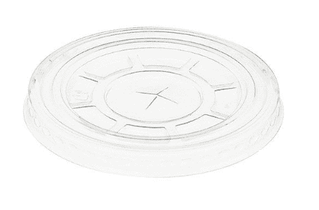 Крышка плоская с отверстием для стакана ПЭТ Вегго (d-95мм)
