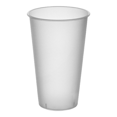 Стакан ПП 500 мл d-90 шейкер Bubble Cup прозрачный матовый