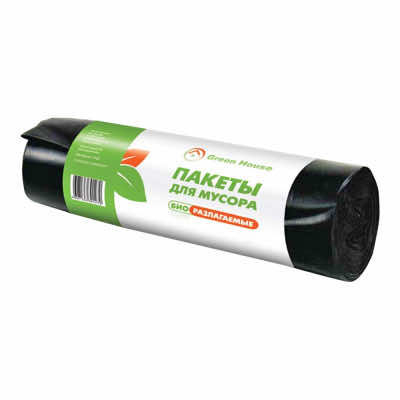 Мешок-для-мусора-120л-(10шт)-ПНД-в-рулоне-Green-House-биоразлагаемые